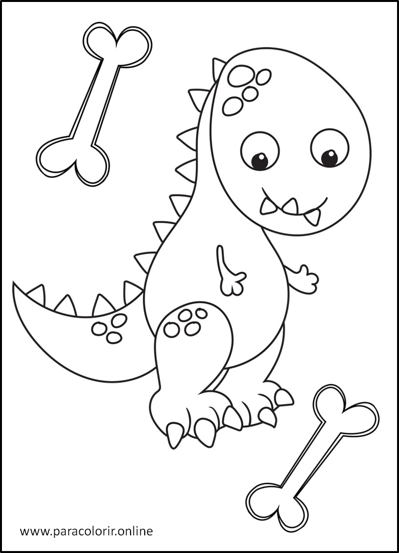 Tiranossauro Rex Desenho Para Colorir - Ultra Coloring Pages