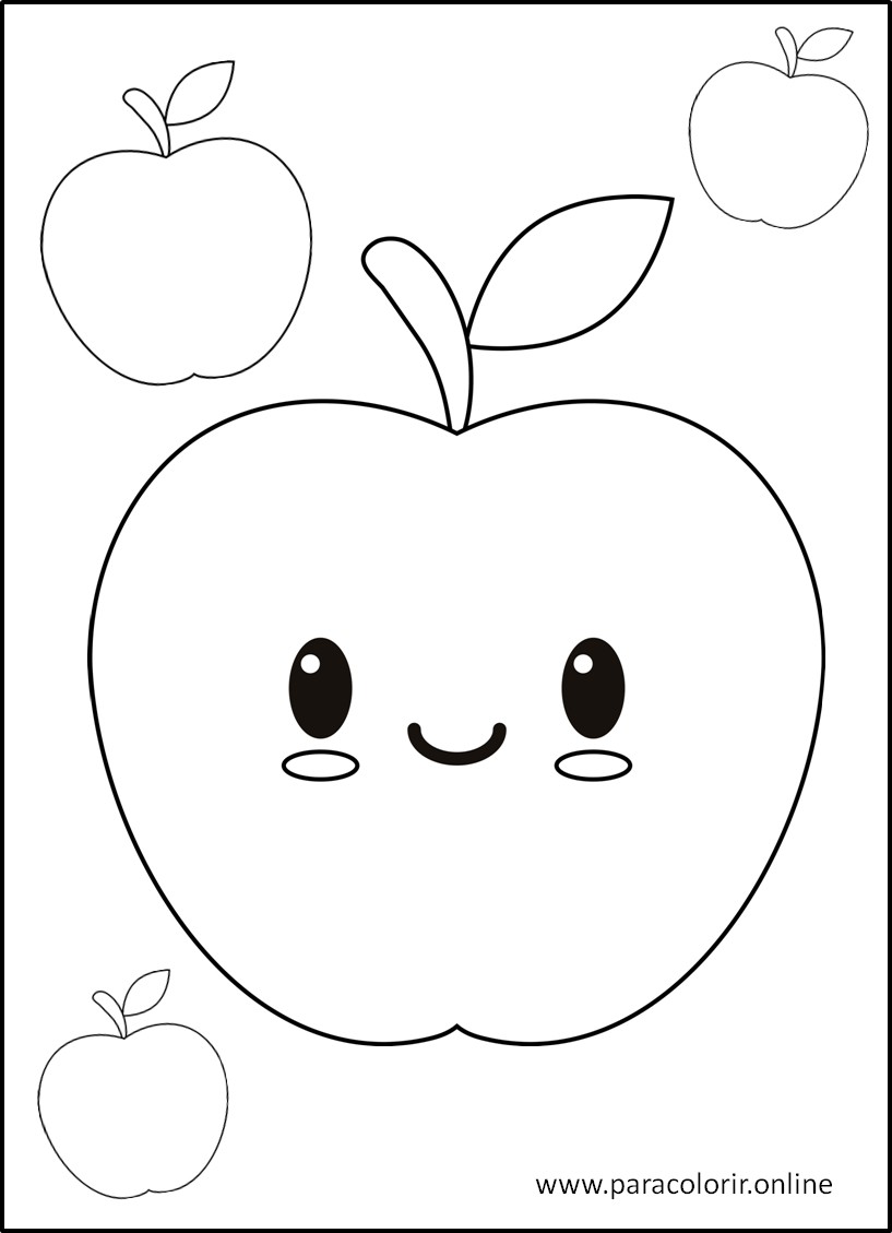 Desenhos de Frutas para colorir - Pinte Online