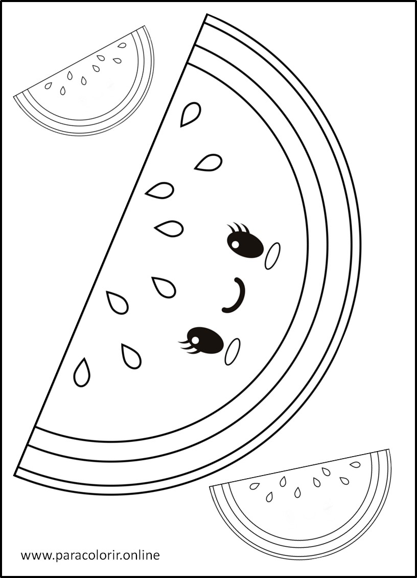 JOGO Descubra a Fruta DESENHO de Pintar, Colorir Frutas