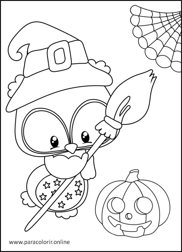 Desenho de Halloween para Colorir - Colorir.com