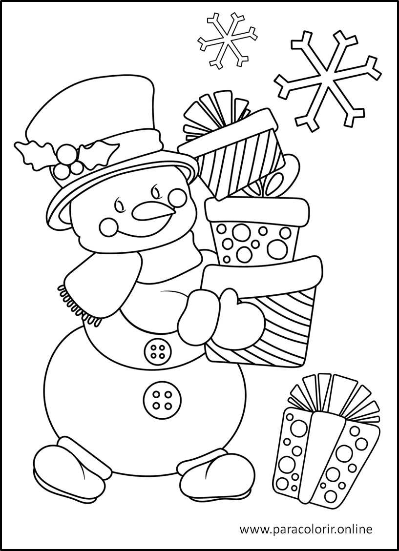 Pintar é divertido - Desenhos para colorir: Natal