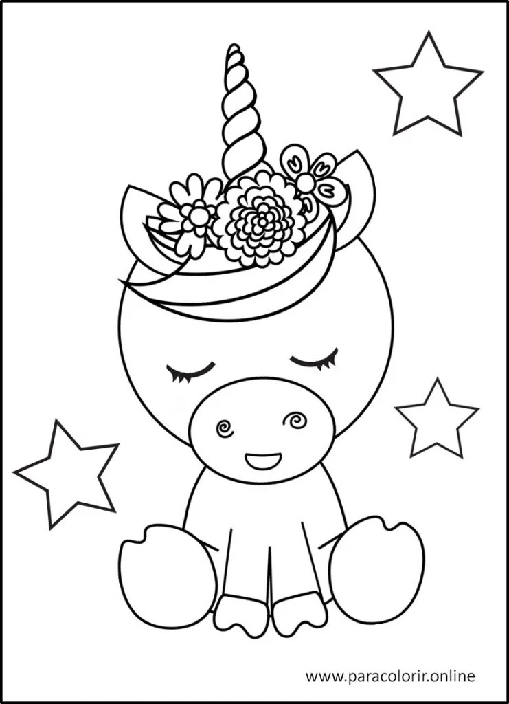 10 Desenhos de Unicórnio para Imprimir e Colorir  Unicorn coloring pages,  Coloring pages, Coloring books