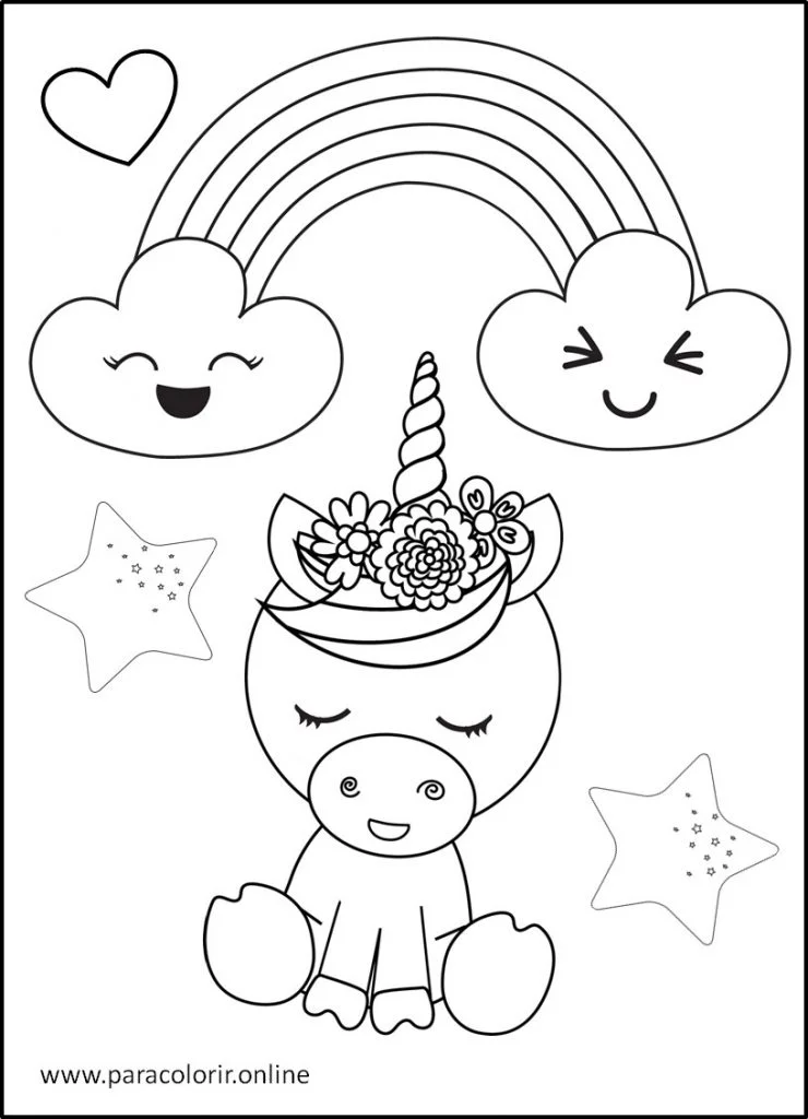 Desenhos De Unicórnio Para Colorir Para Colorir