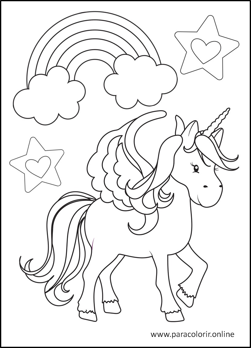 Desenhos De Unicórnio Para Colorir Para Colorir